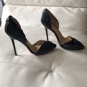 Black Leather High Heel By Gwen Stefani L.A.M.B